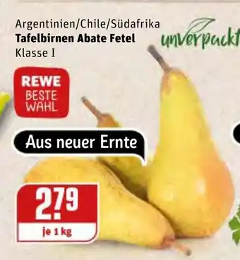 REWE Tafelbirne Abate Fetel 1kg Angebot