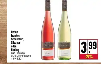 Kupsch Divino Franken Scheurebe, Silvaner Oder Rotling Angebot