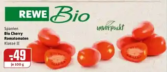 REWE Bio Cherry Romatomaten 100g Angebot