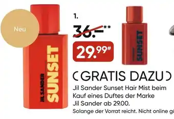 Galeria Jil Sander Sunset, EdP 75 ml Angebot