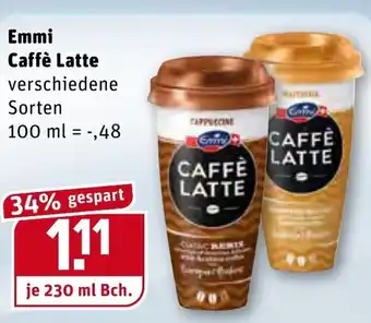 REWE Emmi Caffè Latte 230ml Becher Angebot