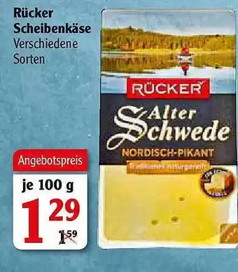 Globus Rücker Scheibenkäse Angebot