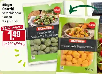 REWE Bürger Gnocchi 500g Angebot