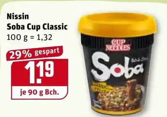 REWE Nissin Soba Cup Classic 90g Becher Angebot