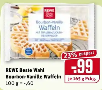 REWE Rewe Beste Wahl Bourbon Vanille Waffeln 165g Angebot