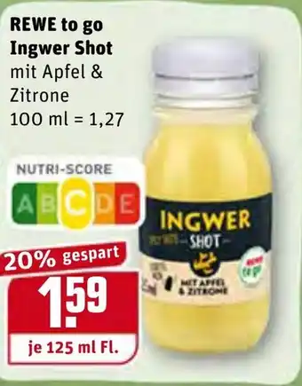 REWE Rewe to go Ingwer Shot 125ml Angebot