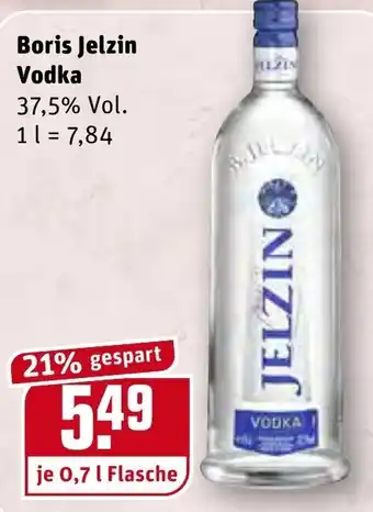 REWE Boris Jelzin Vodka 0,7L Angebot