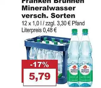 Bilgro Franken Brunnen Mineralwasser Angebot