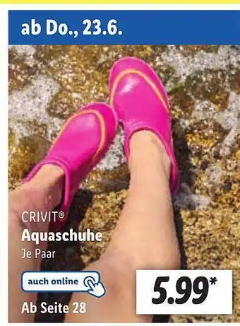 Lidl Crivit Aquaschuhe Angebot