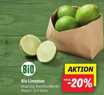 Lidl Bio Limetten Angebot