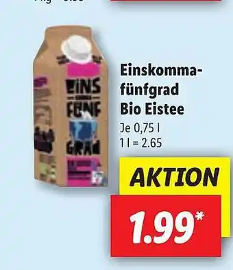 Lidl Einskommafünfgrad Bio Eistee Angebot