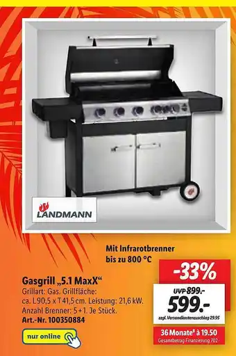 Lidl Gasgrill „5.1 Maxx” Angebot