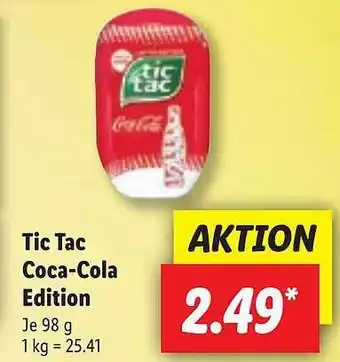 Lidl Tic Tac Coca-cola Edition Angebot