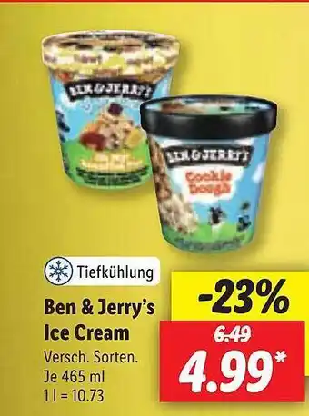 Lidl Ben & Jerry's Ice Cream Angebot