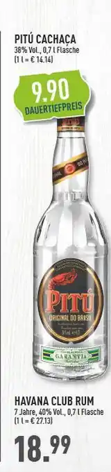 Marktkauf Pitú Cachaça Oder Havana Club Rum Angebot