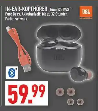 Marktkauf Jbl In-ear-kopfhörer „tune 125tws“ Angebot