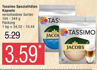 Marktkauf Tassimo Spezialitäten Kapseln Angebot