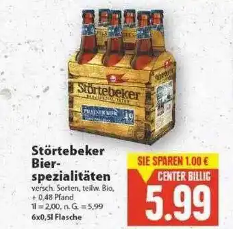 E-Center Störtebeker Bierspezialitäten Angebot