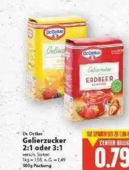 E-Center Dr. Oetker Gelierzucker 2:1 Oder 3:1 Angebot