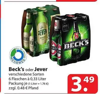 Famila Nord Ost Beck's Oder Jever Angebot