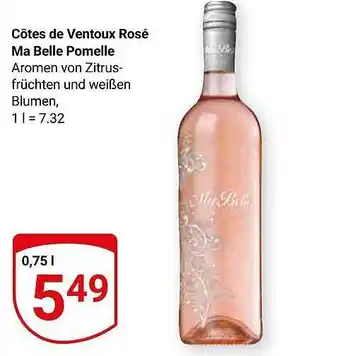 Globus Côtes De Ventoux Rosé Ma Belle Pomelle Angebot