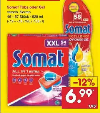 Netto Marken-Discount Somat Tabs Oder Gel Versch. Sorten Angebot