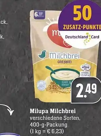 Scheck-in-Center Milupa Milchbrei Angebot