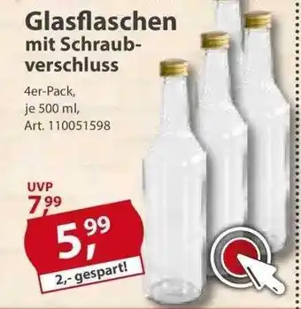 Sonderpreis Baumarkt Glasflaschen Mit Schraub-verschluss Angebot