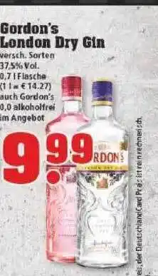 trinkgut Gordon's London Dry Gin Angebot