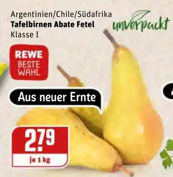 REWE Kaufpark Tafelbirnen Abate Fetel 1kg Angebot