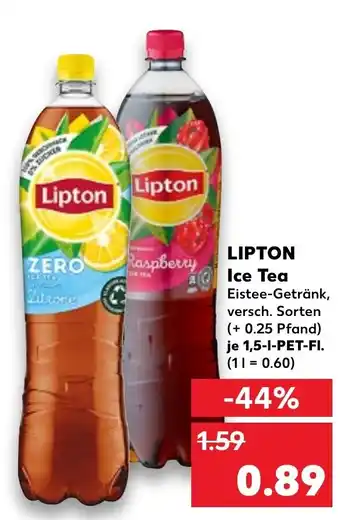 Kaufland Lipton Ice Tea 1,5 L PET-Fl. Angebot