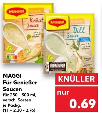 Kaufland Maggi für Genießer Saucen Angebot