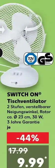 Kaufland Switch On Tischventilator Angebot