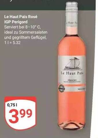 Globus Le Haut Pais Rosé IGP Perigord Angebot