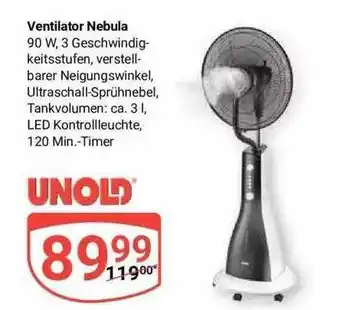 Globus Unold Ventilator Nebula Angebot