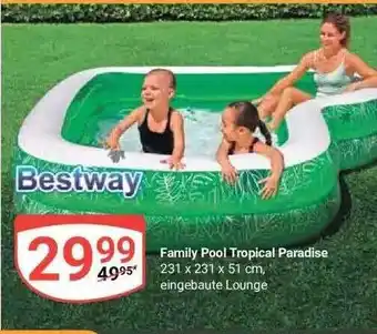 Globus Bestway Family Pool Tropical Paradise Angebot