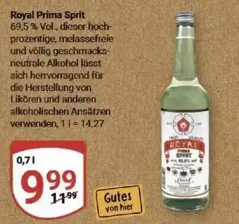 Globus Royal Prima Sprit Angebot