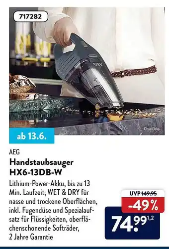 Aldi Süd Aeg Handstaubsauger Hx6-13db-w Angebot