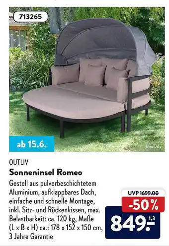 Aldi Süd Outliv Sonneninsel Romeo Angebot