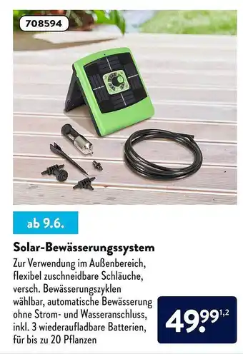 Aldi Süd Solar-bewässerungssystem Angebot
