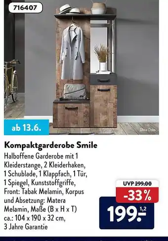 Aldi Süd Kompaktgarderobe Smile Angebot