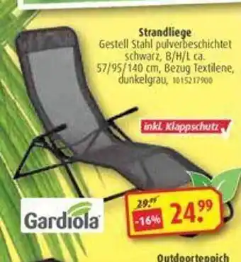 ROLLER Gardiola Strandliege Angebot