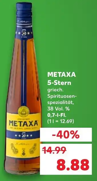 Kaufland Metaxa 5 Sterne 0,7 L-Fl. Angebot