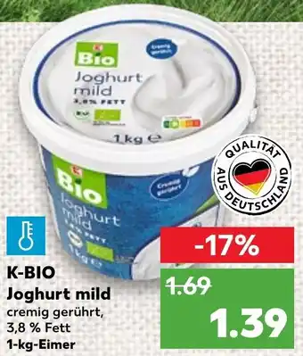 Kaufland K-Bio Joghurt mild 1 kg Eimer Angebot