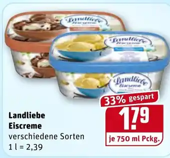 REWE Kaufpark Landliebe Eiscreme 750ml Angebot