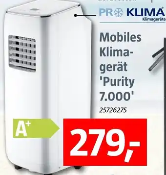 Bauhaus Pro Klima Mobiles Klimagerät 'Purity 7.000' Angebot