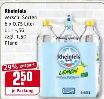 REWE Kaufpark Rheinfels 6x0,75L Angebot