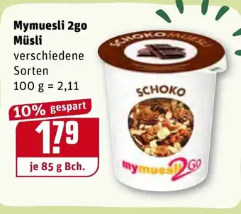 REWE Kaufpark Mymuesli 2go Müsli 85g Becher Angebot