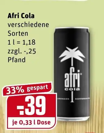 REWE Kaufpark Afri Cola 0,33L Angebot