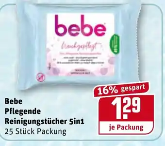 REWE Kaufpark Bebe Pflegende Reinigungstücher 5in1 Angebot